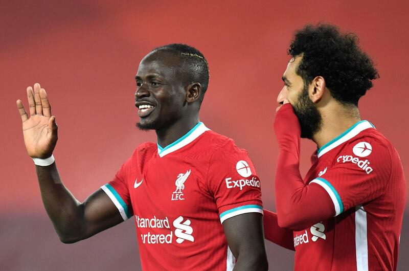 Sadio Mane and Mohamed Salah had a great night at Anfield. Getty