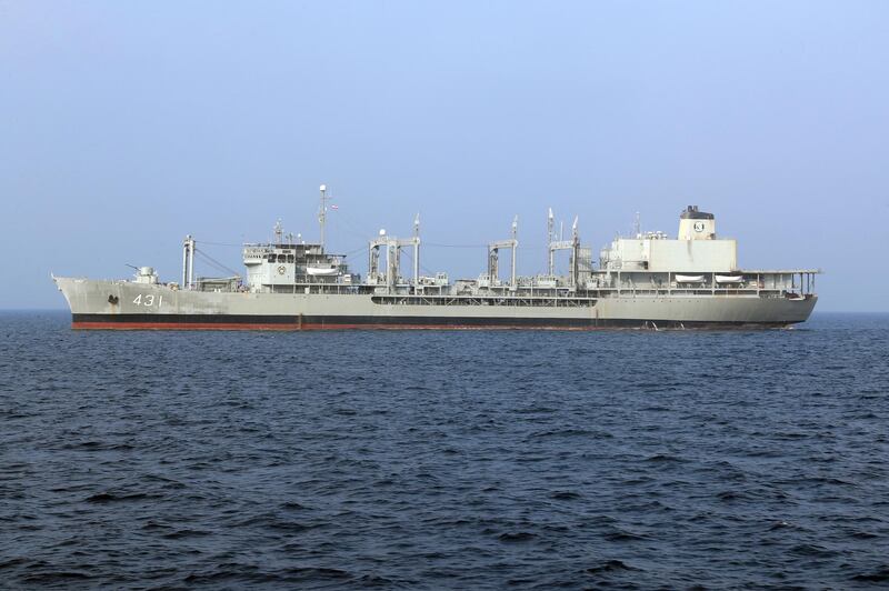 The British-built ship became part of the Iranian naval fleet in 1984. Iranian army via AP