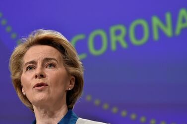 European Commission President Ursula von der Leyen said May 4 would be remembered as a turning point in the fight against the virus. Reuters