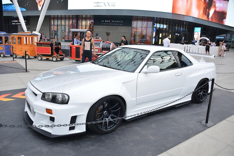 A GTR RB34 modified and custom-made in Japan with a hand crafted body kit.