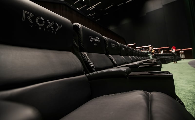 Big seat comfort for the biggest cinema screen in the Middle East at Roxy Cinemas at Dubai Hills Mall. 