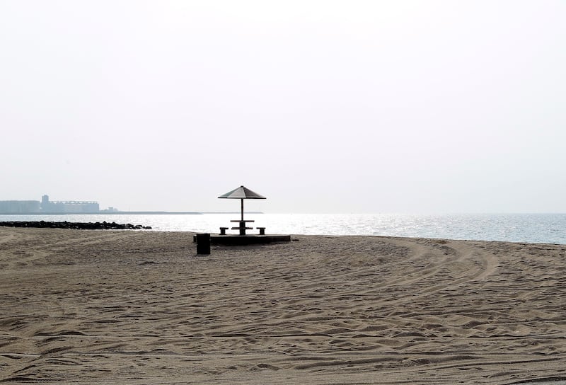 Sharjah, United Arab Emirates - October 14, 2015.  The open beach in Hamriyah area.  ( Jeffrey E Biteng / The National )  Editor's Note; Thaer Z reports. *** Local Caption ***  JB141015-Beach08.jpg