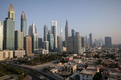 A general view of the Burj Khalifa and the downtown skyline in Dubai, United Arab Emirates, June 12, 2021. Picture taken June 12, 2021. REUTERS/Christopher Pike