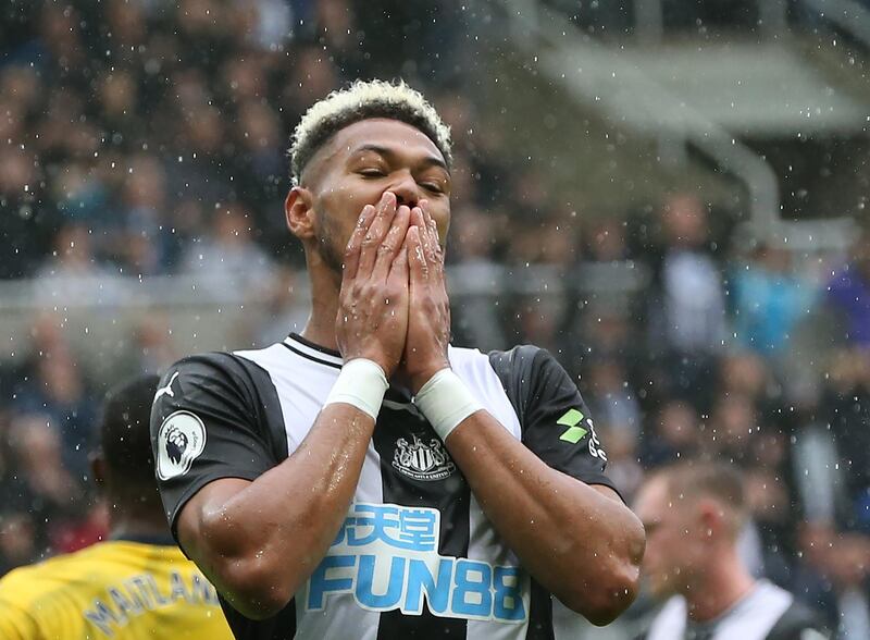 Joelinton: Newcastle’s record buy showed promise against Arsenal and almost scored but ended on the losing side.  EPA