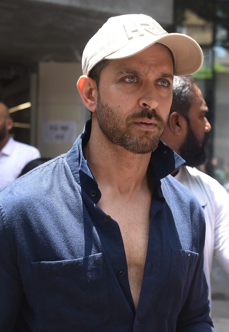 Hrithik Roshan leaves after casting his vote at a polling station during the fourth phase of general election in Mumbai on April 29, 2019. AFP