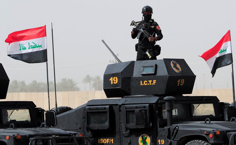 An array of armoured vehicles took part.