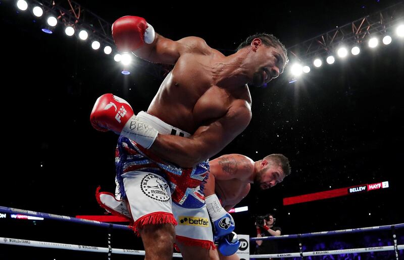 Tony Bellew in action with David Haye. Andrew Couldridge / Reuters