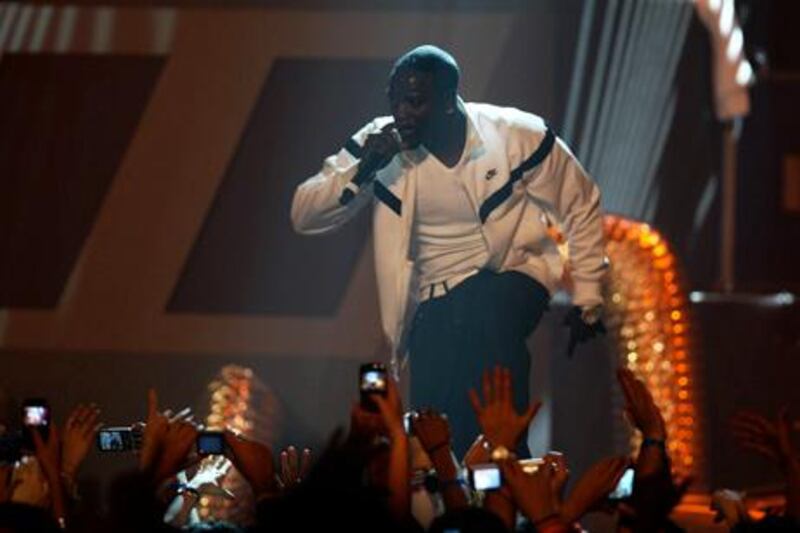 DUBAI, UNITED ARAB EMIRATES Ð May 21: Akon performing at Palladium in Dubai Media City in Dubai.  (Pawan Singh / The National)