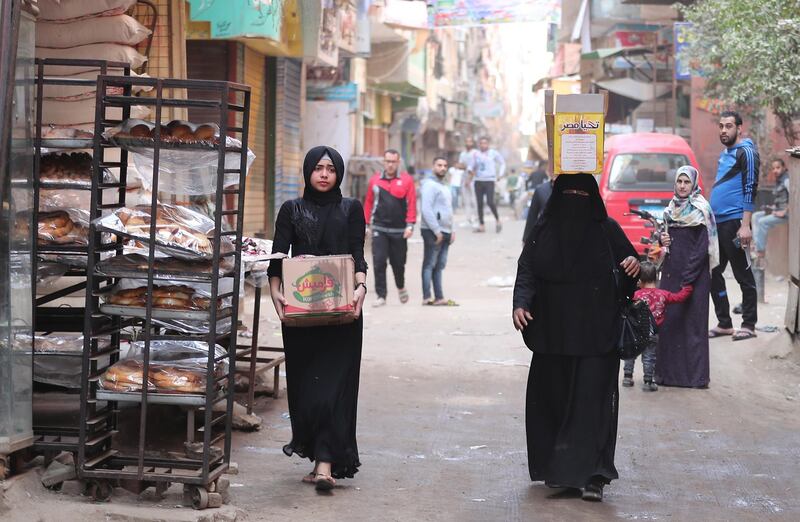 A street in Cairo, Egypt, 03 April 2020. Egyptian authorities imposed a two-week-long curfew, starting on 25 March. EPA