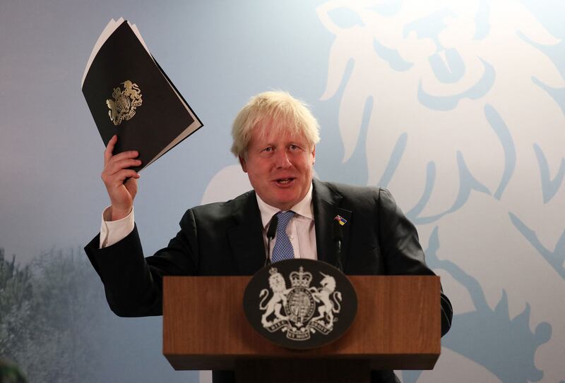 Boris Johnson's speech on energy was expected to be his last major policy intervention as prime minister. AFP