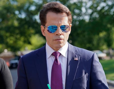 In this July 25, 2017, photo, White House communications director Anthony Scaramucci walks back to the West Wing of the White House in Washington.  Scaramucci is out as White House communications director after just 11 days on the job.  A person close to Scaramucci confirmed the staffing change just hours after President Donald Trumpâ€™s new chief of staff, John Kelly, was sworn into office.  (AP Photo/Pablo Martinez Monsivais)