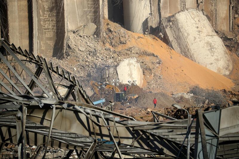 A view of the damaged site of Tuesday's blast in Beirut's port area, Lebanon. Reuters