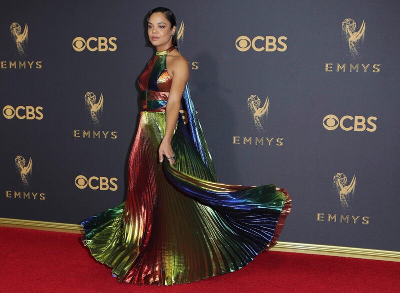 69th Primetime Emmy Awards – Arrivals – Los Angeles, California, U.S., 17/09/2017 -  Tessa Thompson. REUTERS/Mike Blake