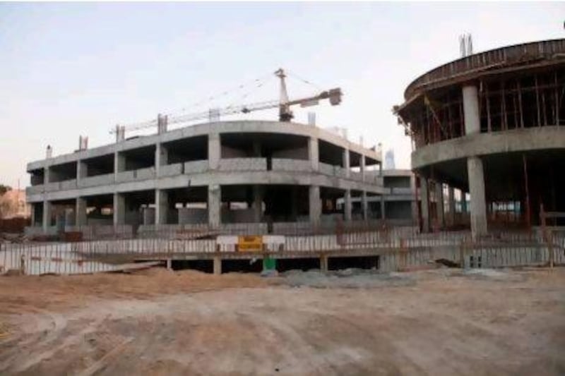 The uncompleted construction site of the new Dubai Autism Center.
