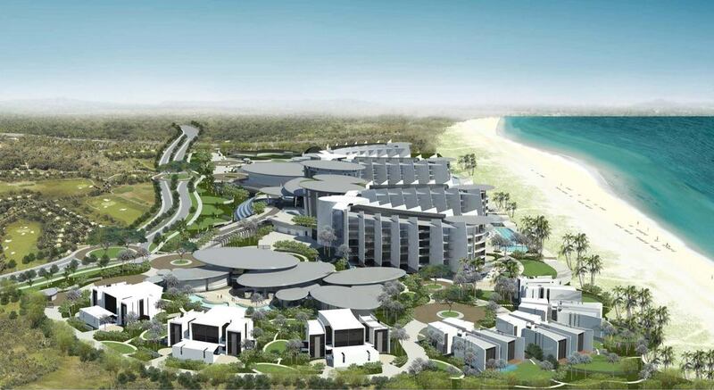 An artist's rendering of the Dh860 million Saadiyat Island Beach Resort complex.