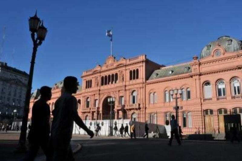 The Casa Rosada, or government house, in Buenos Aires. Argentina hopes to entice foreign investment into the country. Diego Giudice / Bloomberg News