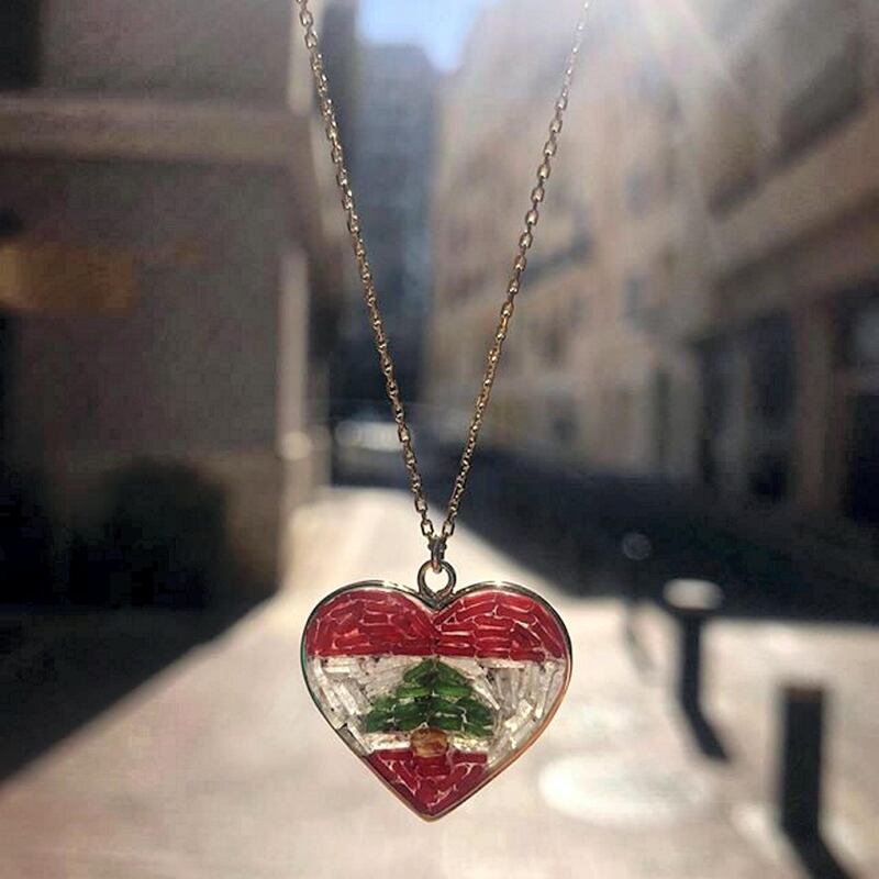 Fine jewellery brand L’Atelier Nawbar is making pieces out of the glass shards from the Beirut explosion. Instagram / @lateliernawbar  