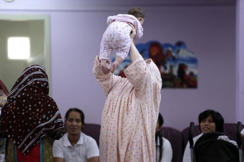 Five nannies from the Philippines help to take care of the children at Al Mafraq Juvenile Welfare Centre.