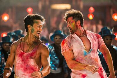WAR features two generations of heroes known for their dance and action skills – Hrithik Roshan and Tiger Shroff. Courtesy YRF Films