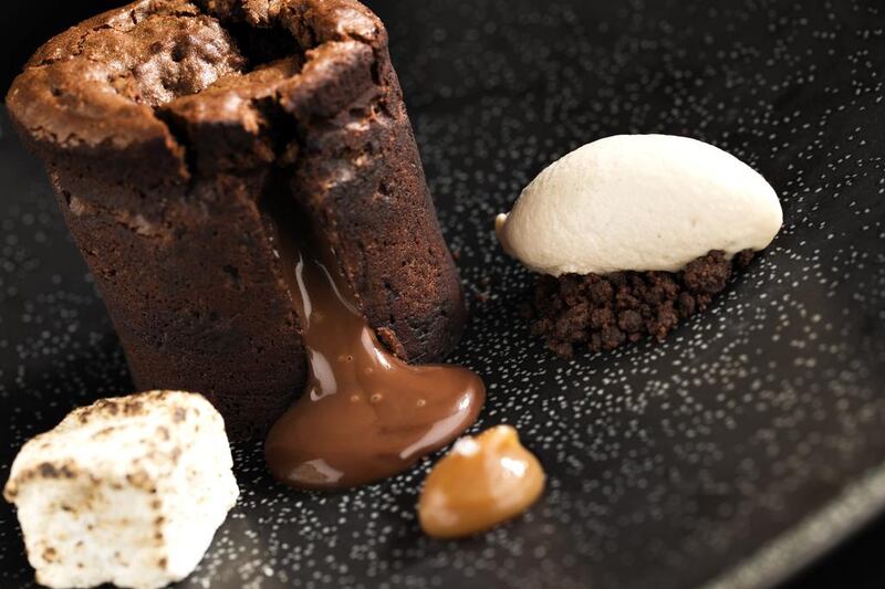 Chocolate fondant will be in the menu at Atlantis The Palm during chocolate week. Courtesy Atlantis The Palm