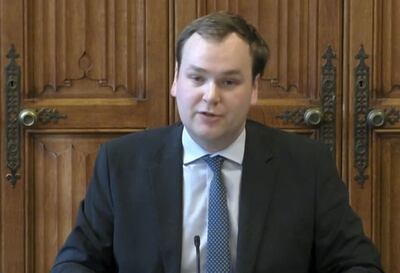 Conservative MP William Wragg, who is leaving parliament aged just 34. AFP