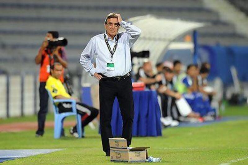 Branko Ivankovic, the Al Wahda manager, is once again relying on a team short on experience. Ihsan Naji / Al Ittihad
