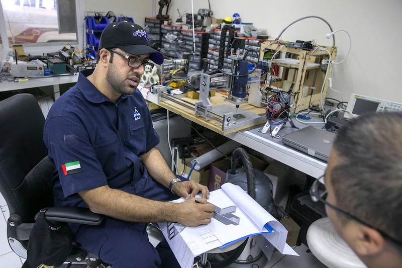 Ahmed Al Mazroei caught the inventing bug growing up in Ajman, where he developed an early fascination for cars and all things mechanical. Silvia Razgova / The National