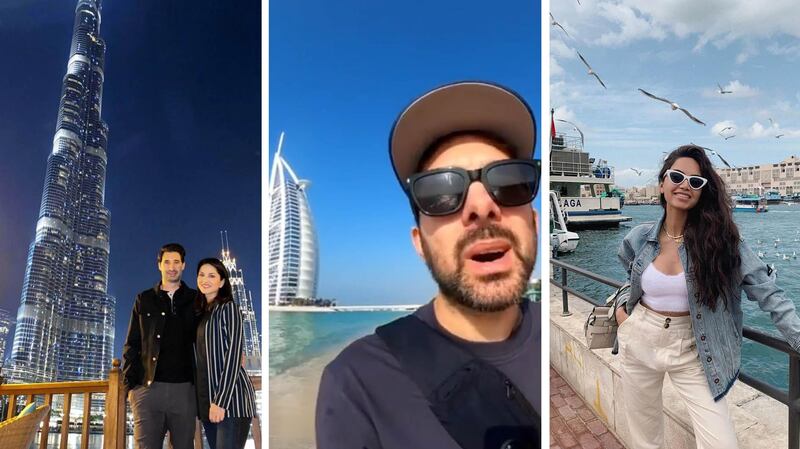 A few of the celebrities to touch down in the UAE this month: Sunny Leone and Daniel Weber, magician Dynamo and influencer Diipa Buller-Khosla. Instagram