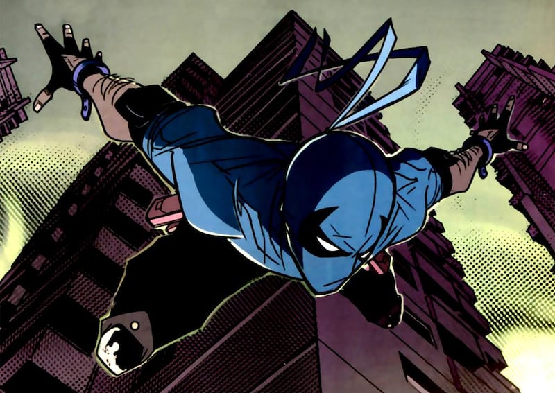 The Algerian superhero Nightrunner, who fights crime alongside Batman. Courtesy DC Comics