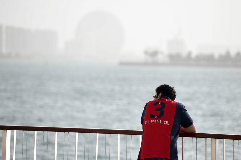 Low visibility at Yas Island, Abu Dhabi. 