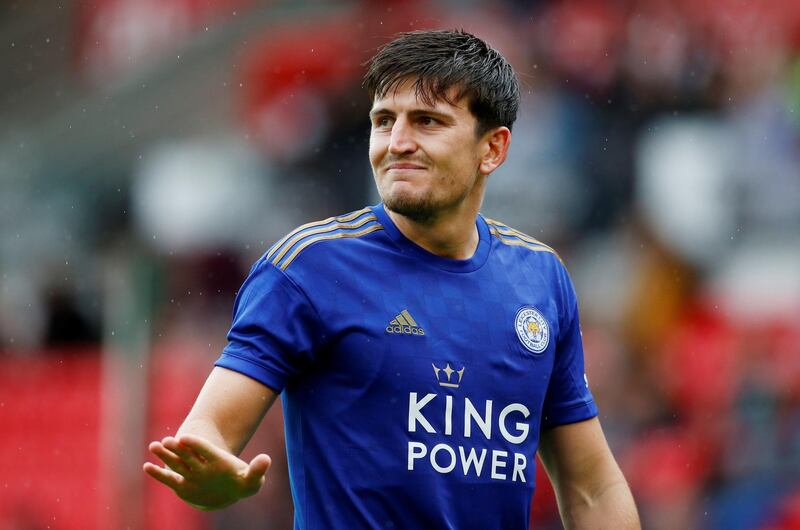 Maguire played 69 times for Leicester between 2017 and May 2019. Reuters