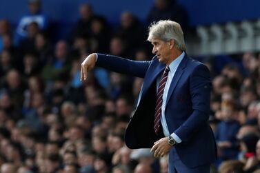 West Ham United manager Manuel Pellegrini. Reuters