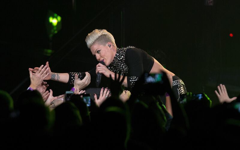 US pop star P!nk will entertain Abu Dhabi F1 race goers in the after-race concert on Sunday, November 26. performs Courtesy Joey Foley/Getty Images