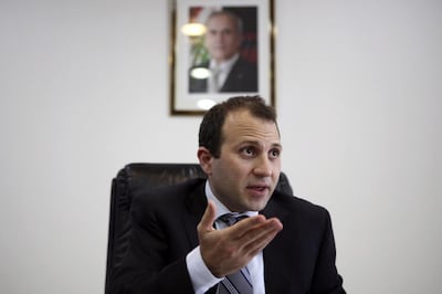 Gebran Bassil has said his Free Patriotic Movement will not take part in a new government led by Najib Mikati. Reuters 