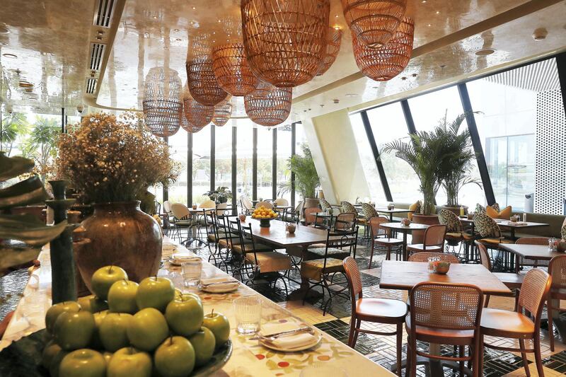 DUBAI, UNITED ARAB EMIRATES , June 18  – 2020 :- View of the Tashas café at the Galleria Mall in Al Barsha in Dubai.  (Pawan Singh / The National) For Lifestyle. Story by Ashleigh Stewart
