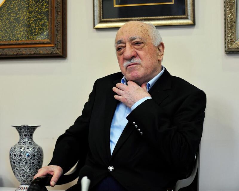 Turkey’s self-exiled Islamic cleric Fethullah Gulen, blamed by president Recep Tayyip Erdogan for the failed coup, speaks to members of the media at his compound in Saylorsburg, Pennsylvania in July 17, 2016. Chris Post / AP Photo