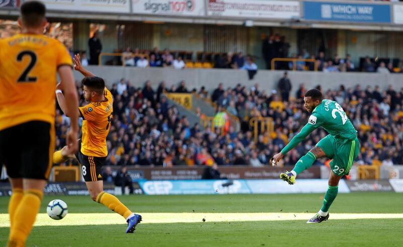 Centre midfield: Etienne Capoue (Watford) – His magnificent opener from long range was the first of two goals in as many minutes Watford scored to win at Wolves. Reuters