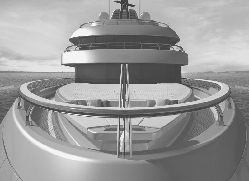 The mega-yacht is due to be delivered in early 2024 