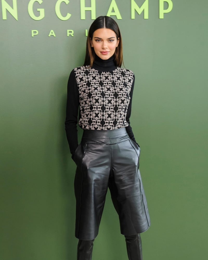Kendall Jenner attends the Longchamp show during New York Fashion Week on February 8, 2020, in Los Angeles. AP