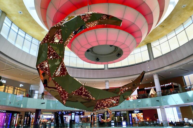 
Ramadan decoration at Dubai Mall in Dubai on April 22, 2021. Pawan Singh / The National. Story by Katy Gillet
