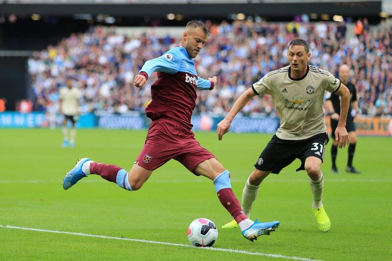 Right midfield: Andriy Yarmolenko (West Ham) –  Injury ruined his first season in England but the Ukrainian showed his class with a well-taken opener against United. AP Photo