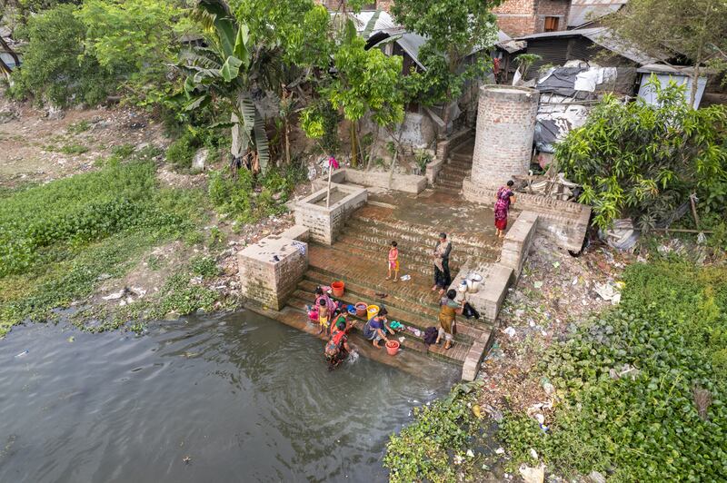 It is a former dump site that has been transformed into a multifunctional space used by communities in Jhenaidah. Photo: Asif Salman / Aga Khan Trust for Culture