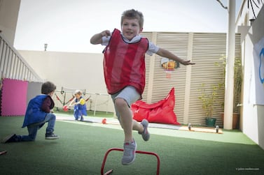 Children can enjoy two weeks of sports and activities at the French Olympic Camp at Alliance Francaise Abu Dhabi, including events to mark the recent Special Olympics World Games. Photo by Julien Meillon / Courtesy Alliance Francaise Abu Dhabi 