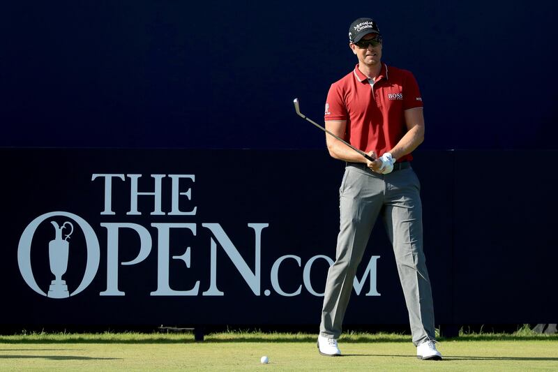 Henrik Stenson of Sweden hits his tee shot on the first hole during a practice round prior to the 146th Open Championship at Royal Birkdale on July 18, 2017 in Southport, England.  Andrew Redington/Getty Images