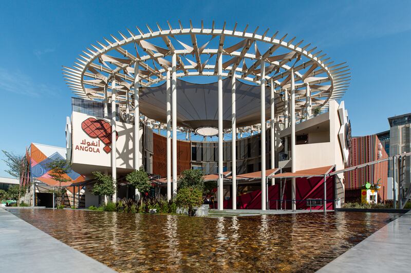 Angola's pavilion design is inspired by sona geometrical patterns. Photo: Expo 2020 Dubai