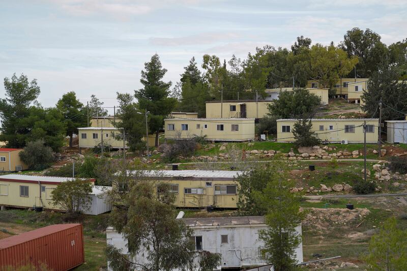 Many Israeli settlements in the occupied West Bank start off as outposts consisting of containers and trailer homes