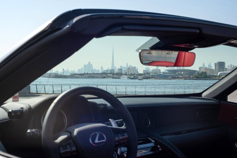 Lexus says the roof can be opened or closed at speeds of up to 50kph.