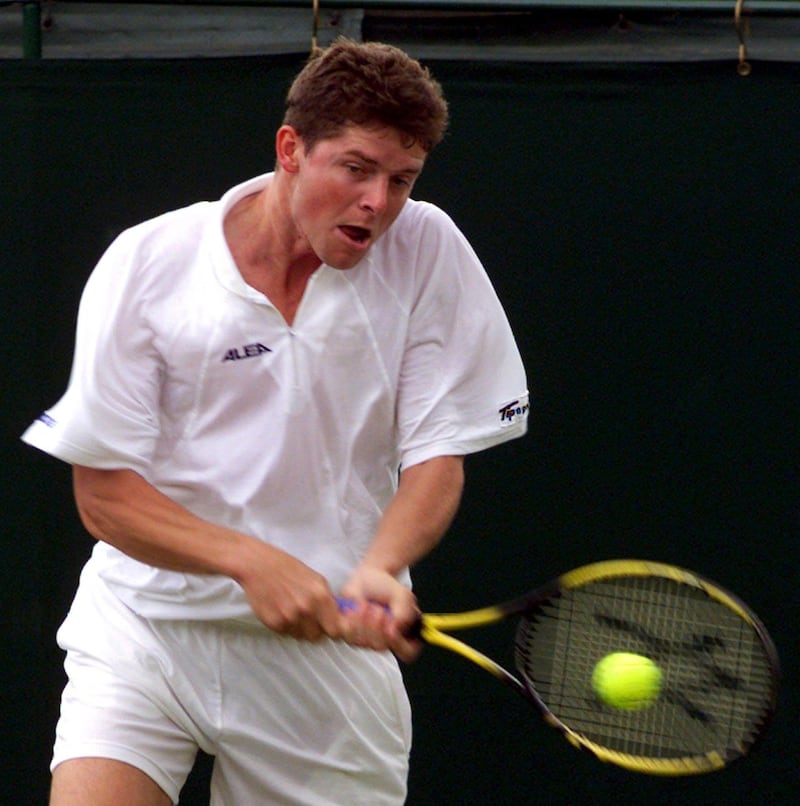 WIM78-19990624-WIMBLEDON, UNITED KINGDOM: Jiri Novak of Czech Republic in action during his second round match against Todd Martin of Australia at the Wimbledon Tennis Championships Thursday 24 June 1999.   (ELECTRONIC IMAGE) 
EPA-PHOTO/EPA/MARTYN HAYHOW/STF/mb/mpc/ow