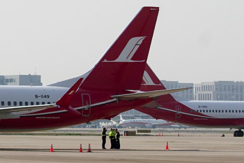 Shanghai Airlines have grounded their Max 8 aircraft. AP Photo
