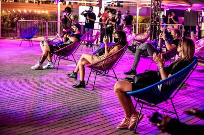 A socially-distanced crowd at Breakout DXB Festival. Hyku D Photography